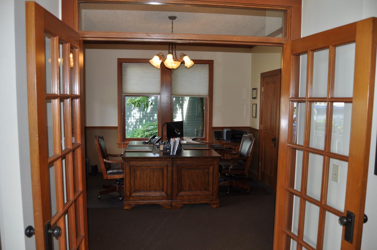 Office<br/>With French doors and walk in closet