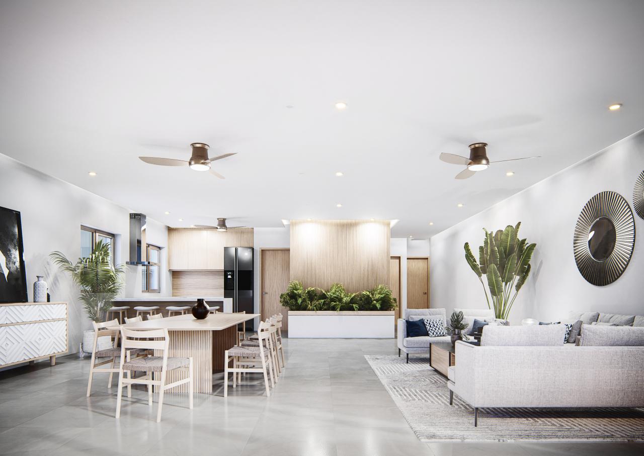 View of Living/Dining & Balcony 