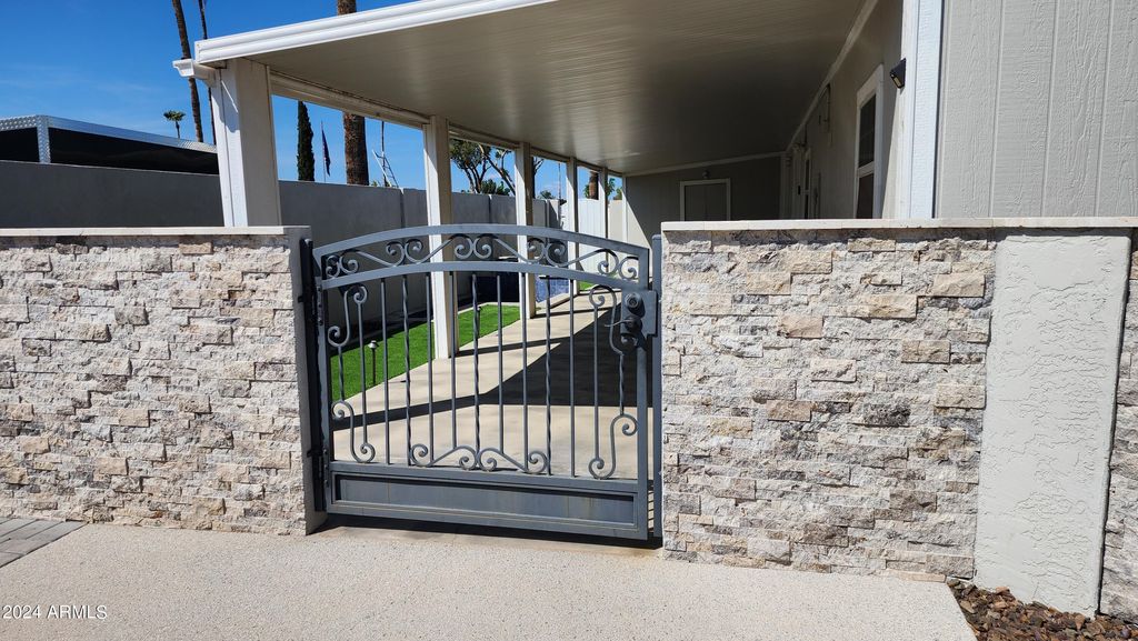 Locked Front Entry Gate