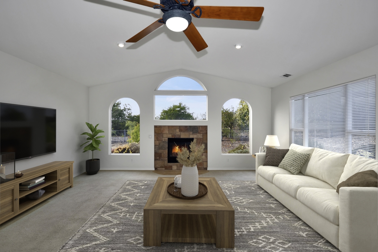 Great Room Virtually Staged