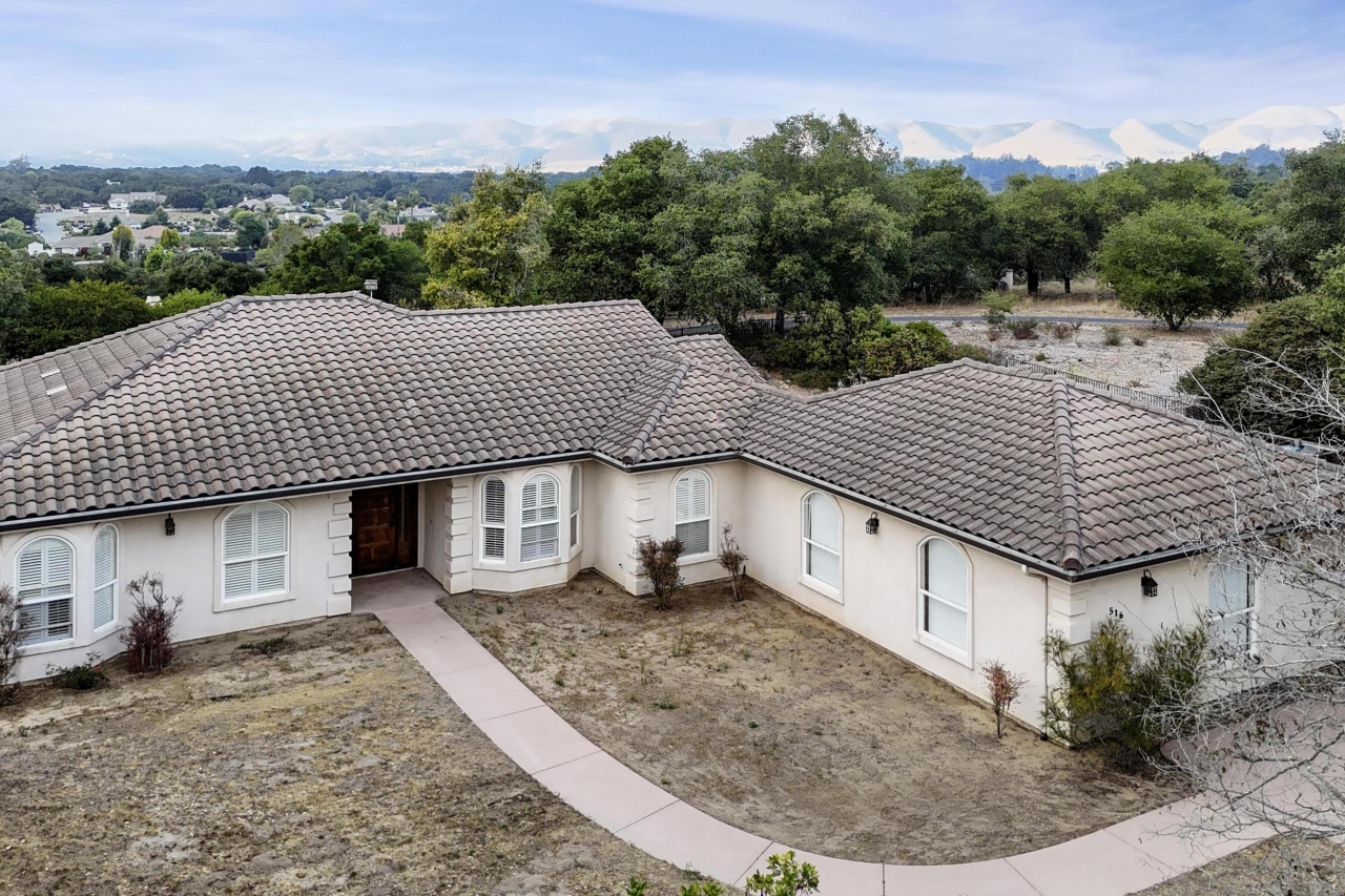 Front Home Aerial View<br/>
