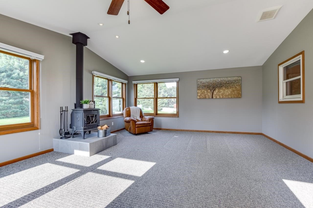 4-Season Porch with Wood Stove<br/>