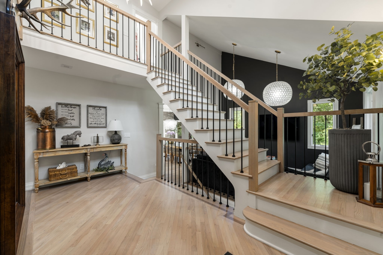 Modern open foyer