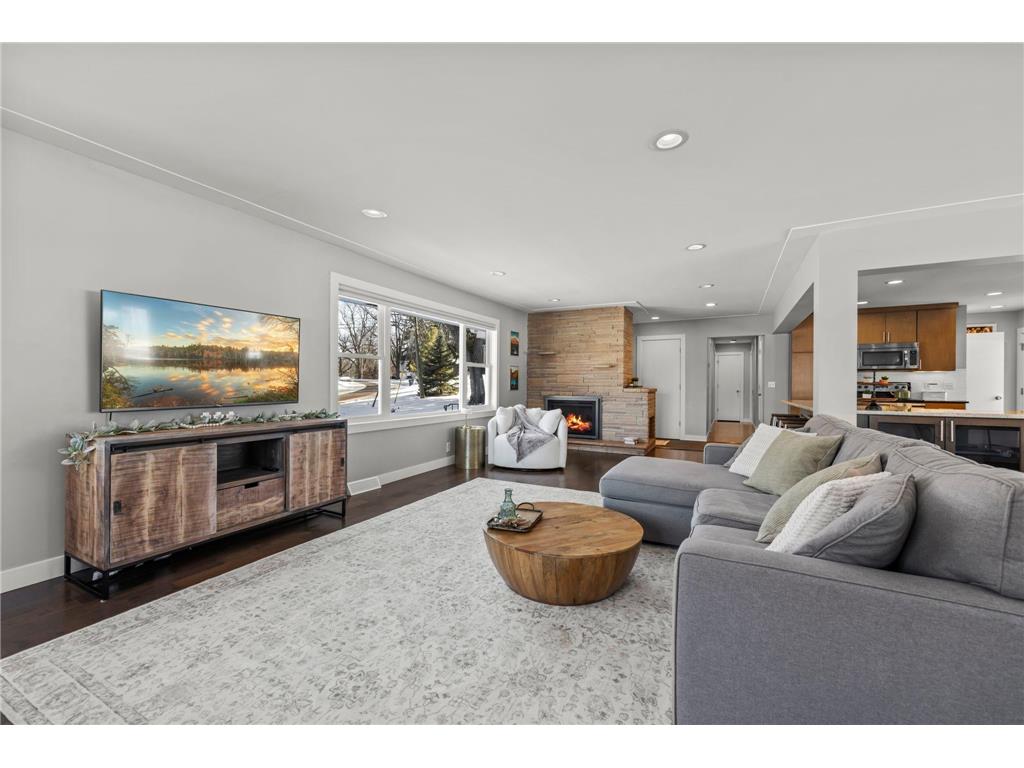 Living Room with Walls of Windows