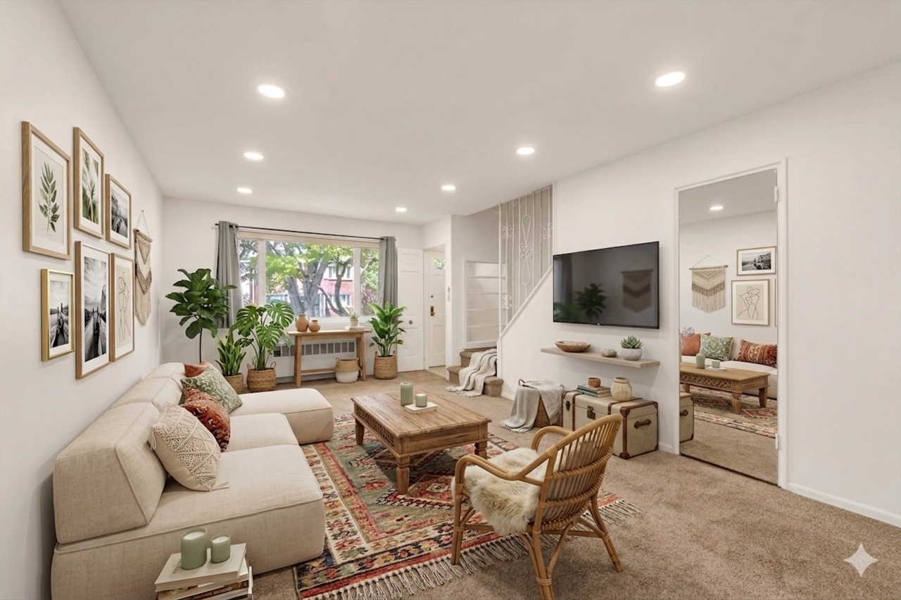 Virtual Staged Living Room