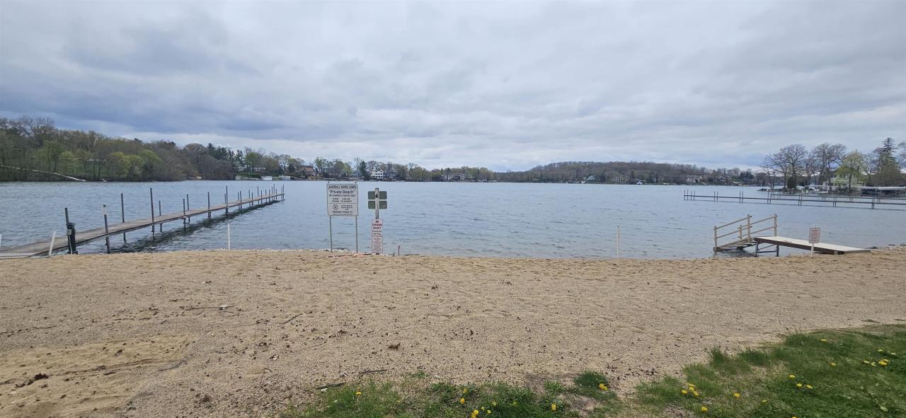 Sandy Beach on Spring Fed Lake