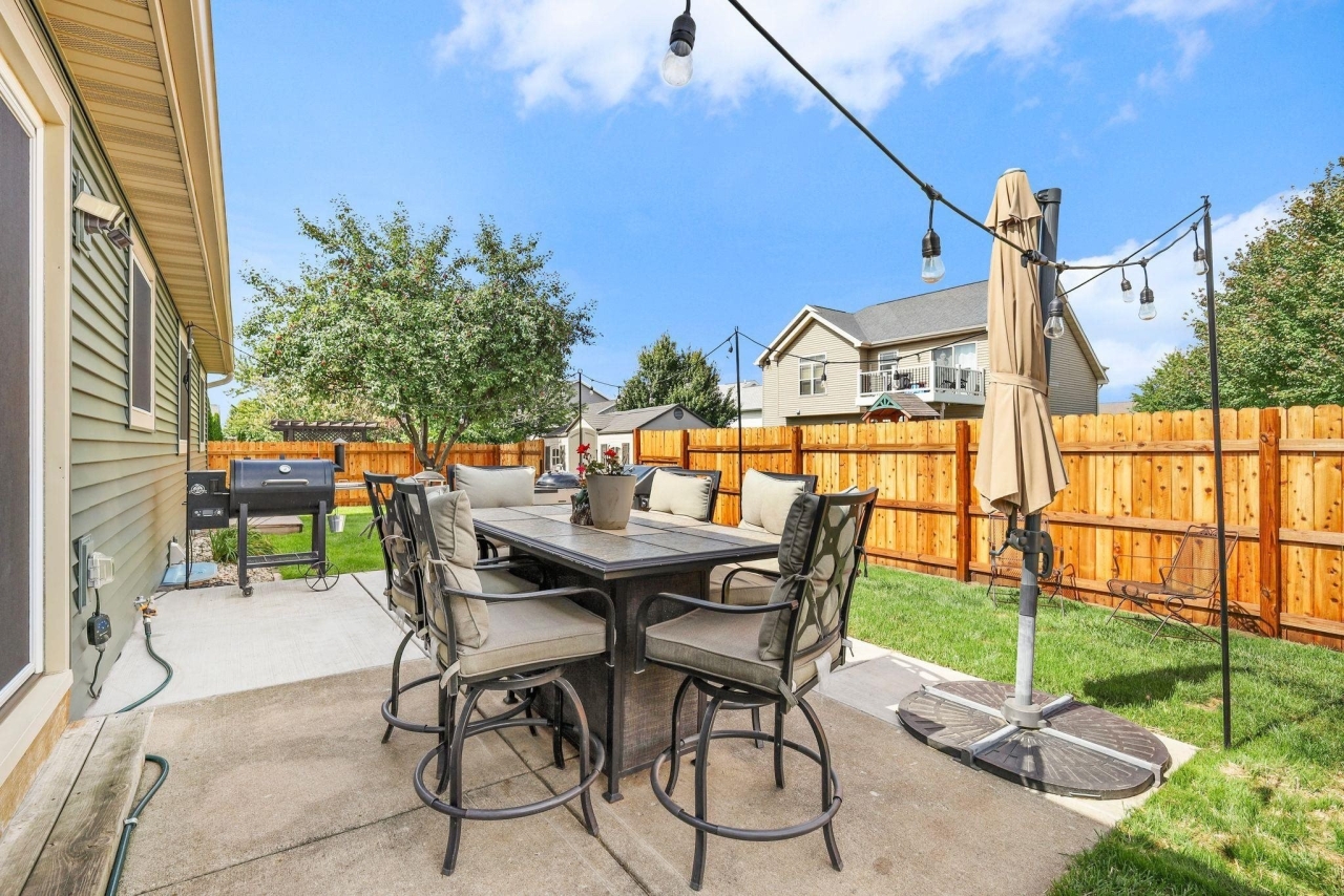 Partially Fenced Yard with Storage Shed<br/>
