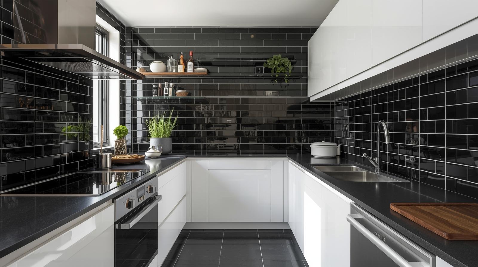 Why black tiles are surprisingly good for brightening things up