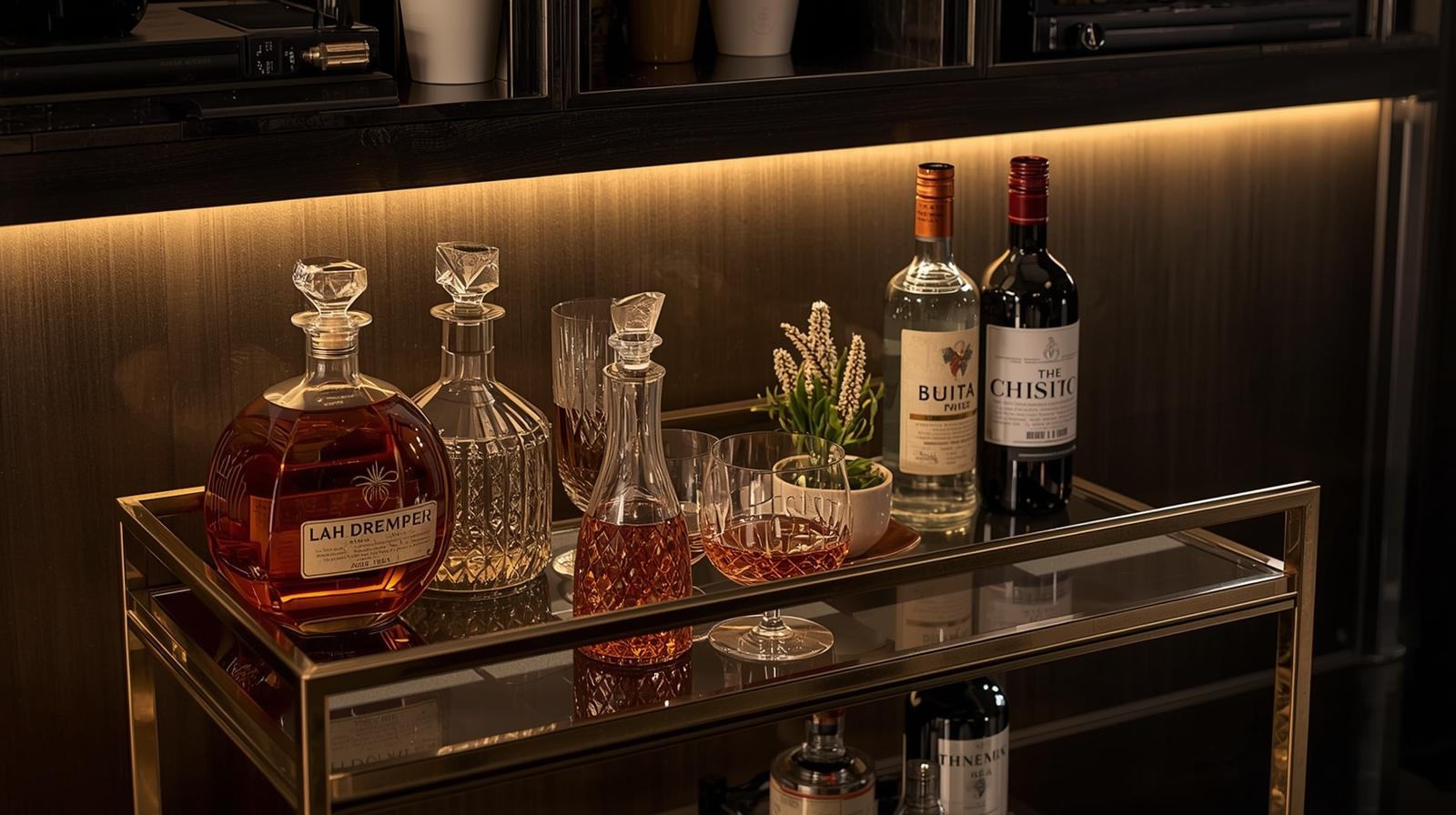 Create a Sophisticated Drink Station with Creative Bar Cart Ideas
