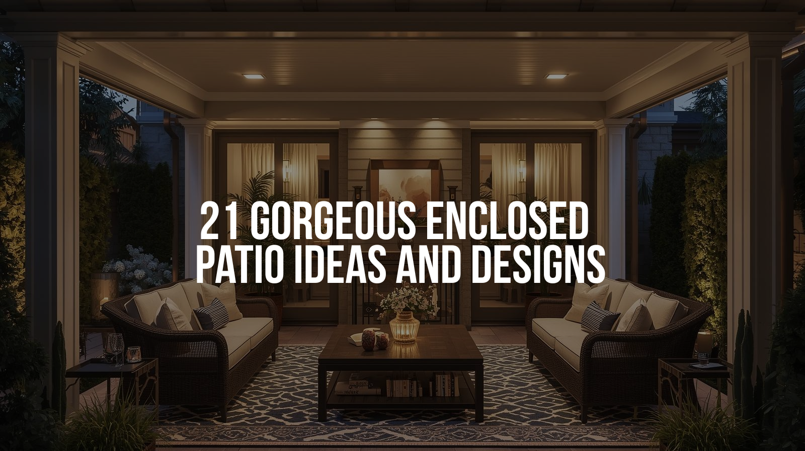 21 Gorgeous Enclosed Patio Ideas and Designs
