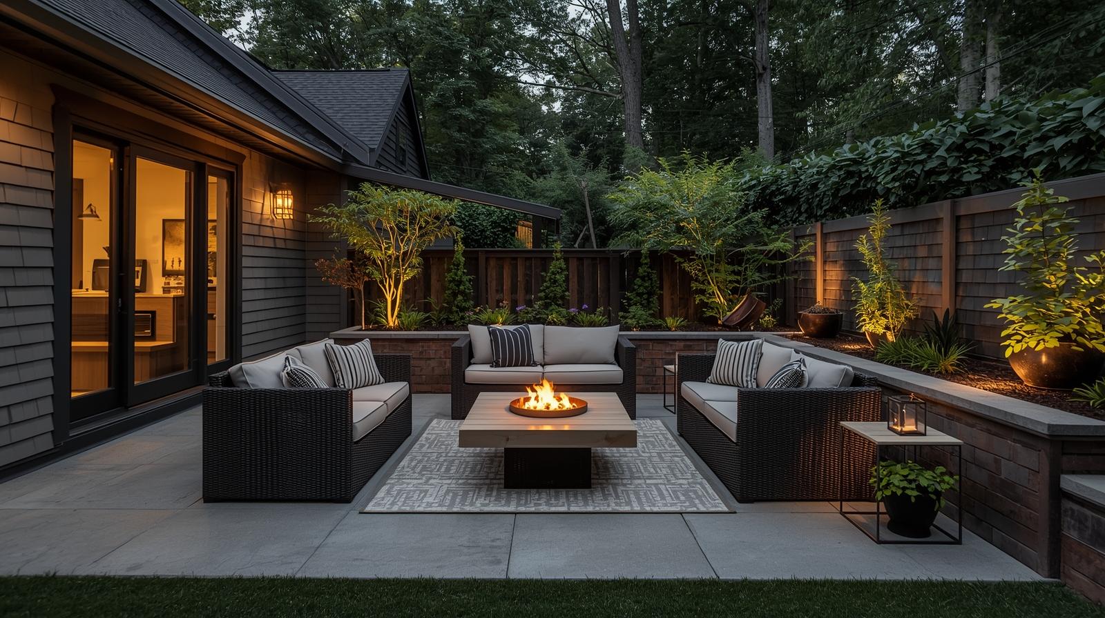 27 Clever Concrete Patio Ideas So You Can Entertain All Year Long