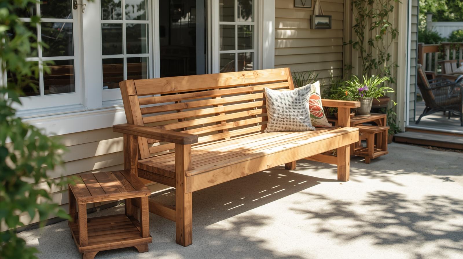 Spruce Up Your Patio With a DIY Bench
