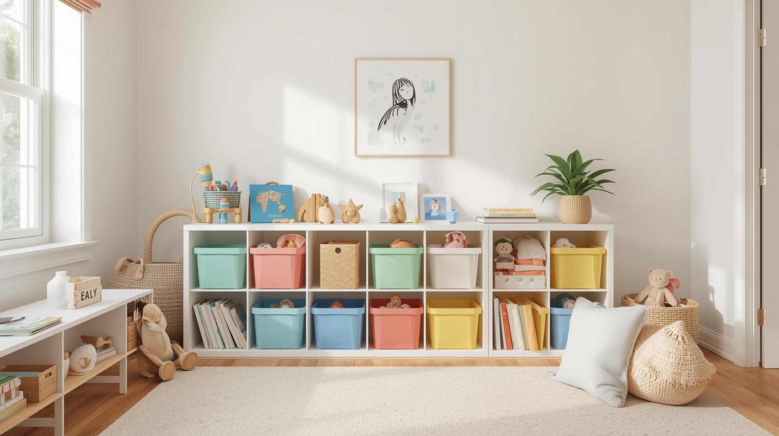 How to Declutter Kids' Toys and an Organized Playroom Tour