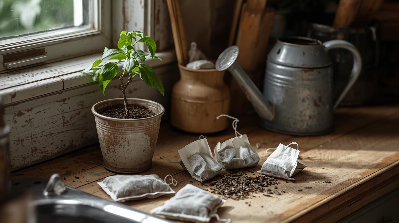 What to do with used tea bags
