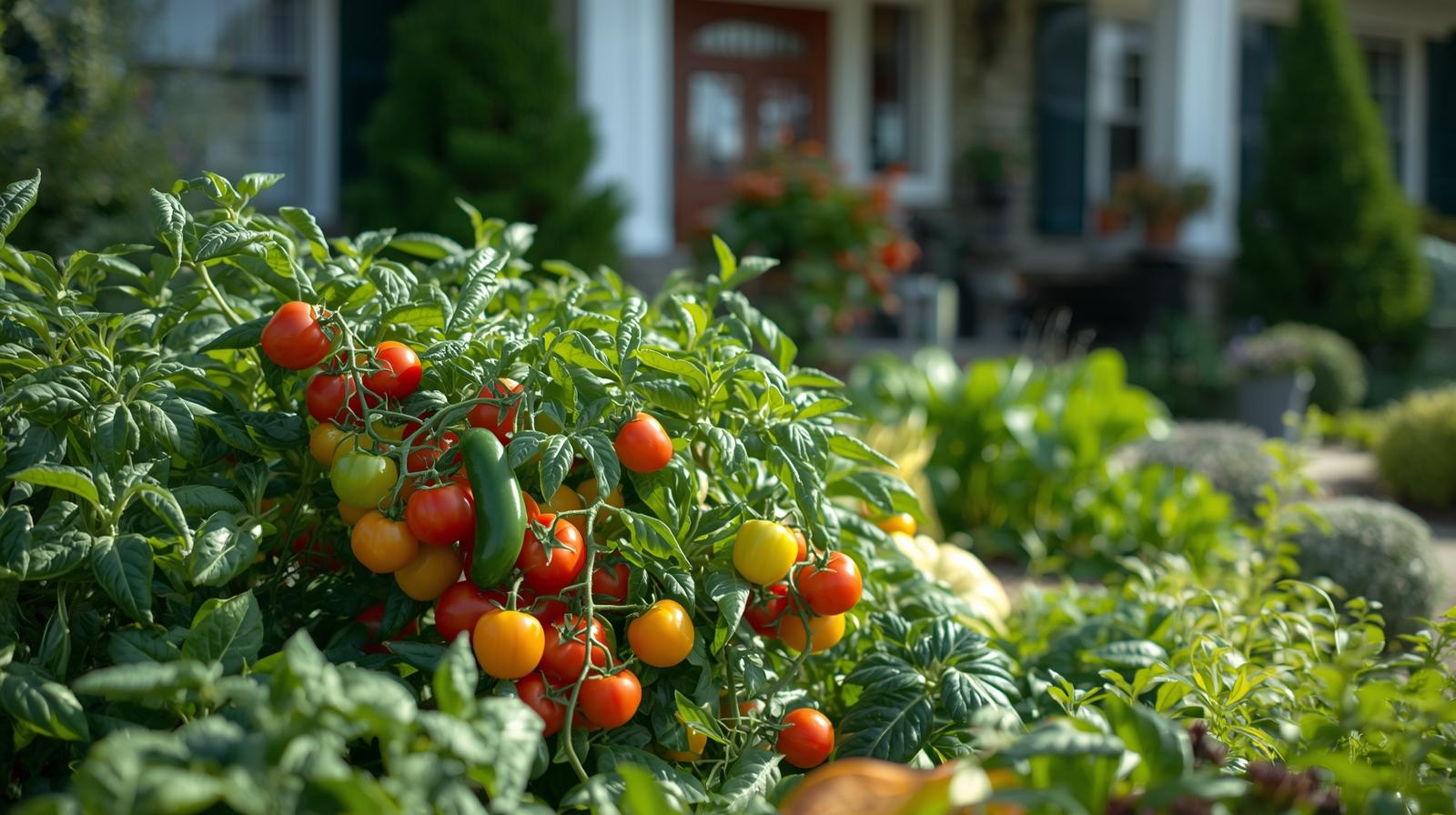 Growing vegetables in your front yard