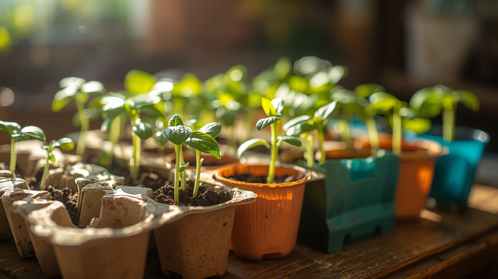 6 ways to make DIY seedling containers to start your plants