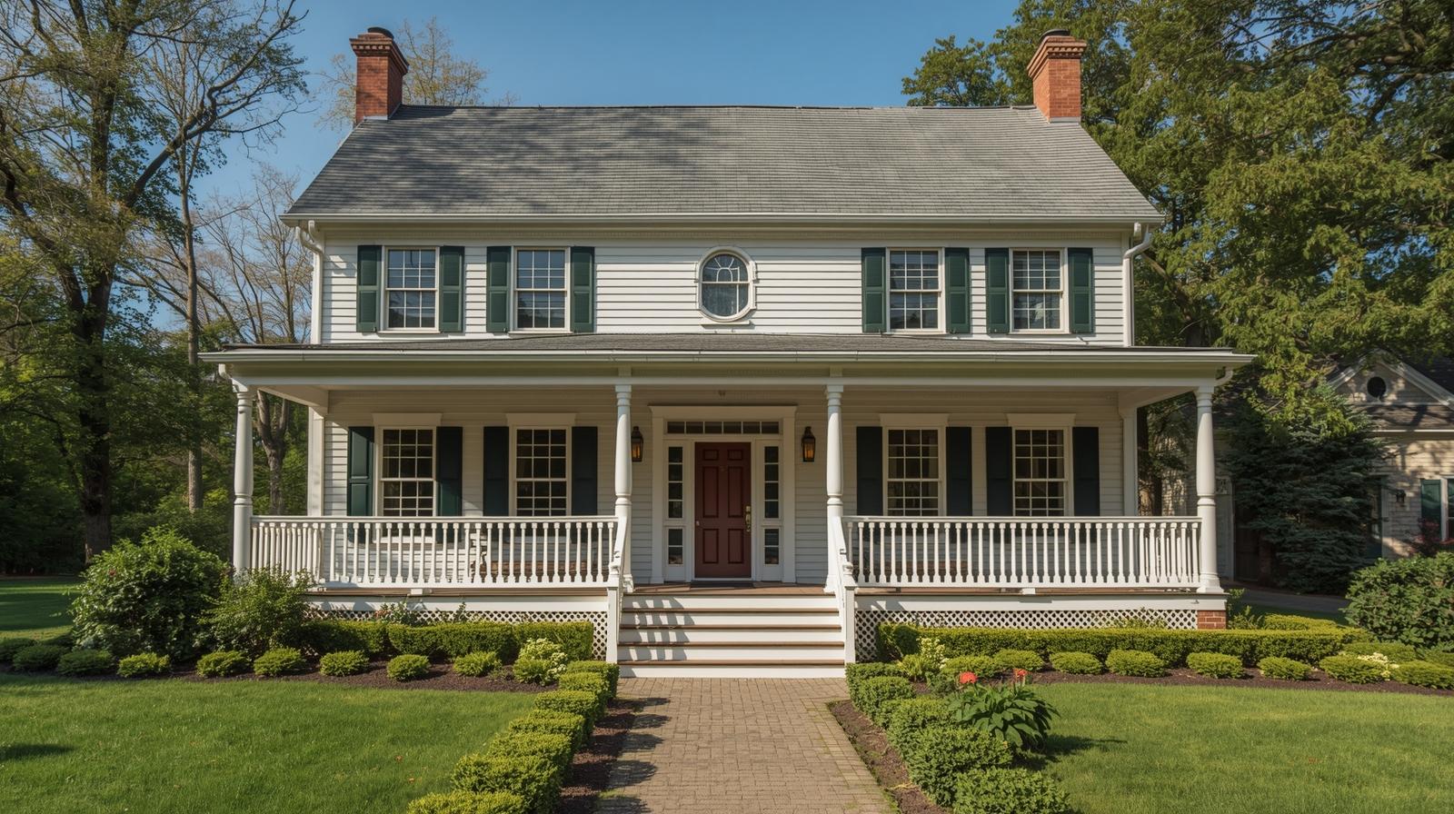 14 Charming Colonial-Style Houses with Photos & Ideas