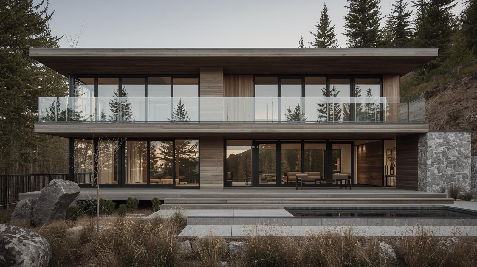 Modern Mountain House Exterior Design Ideas
