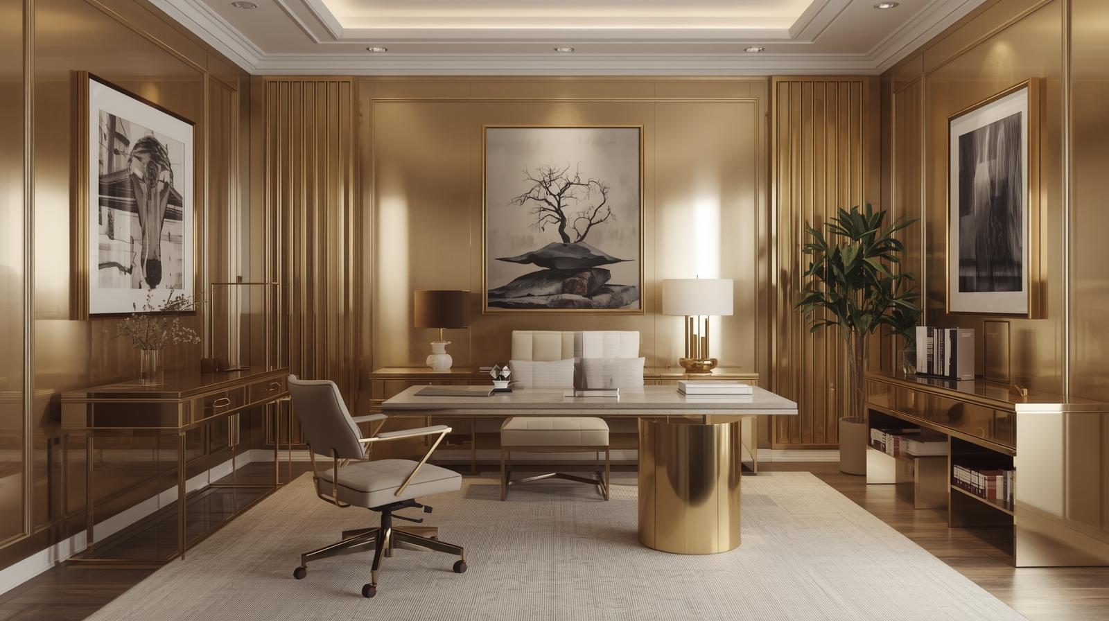 Using metallic hues in your interior