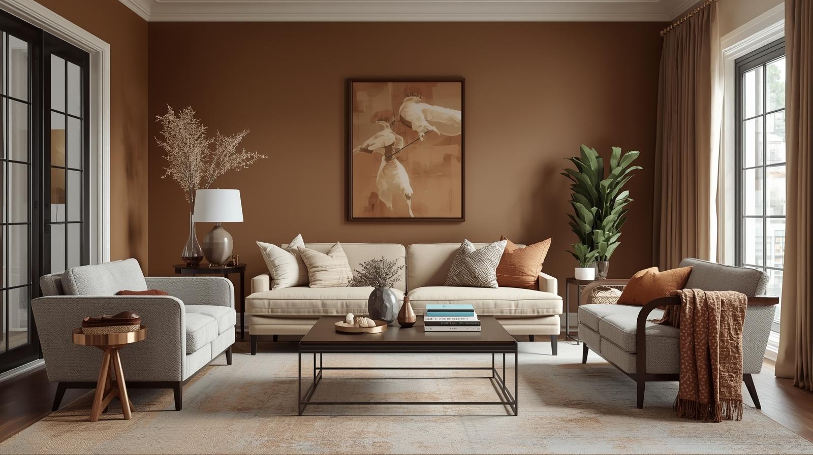 Re-embracing brown  - the comeback of brown in interiors
