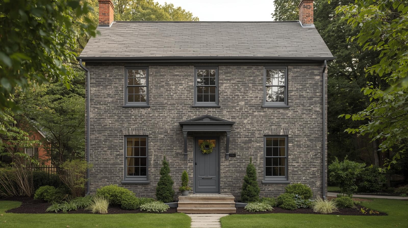 9 Gorgeous Gray Brick House Exteriors