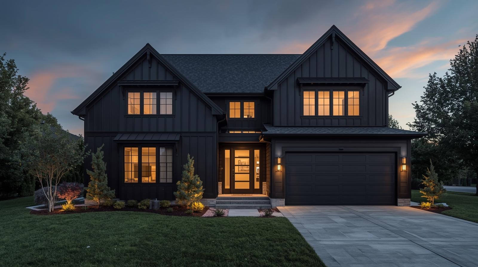 15 Best Black and Dark Gray Paint Colors for Exteriors