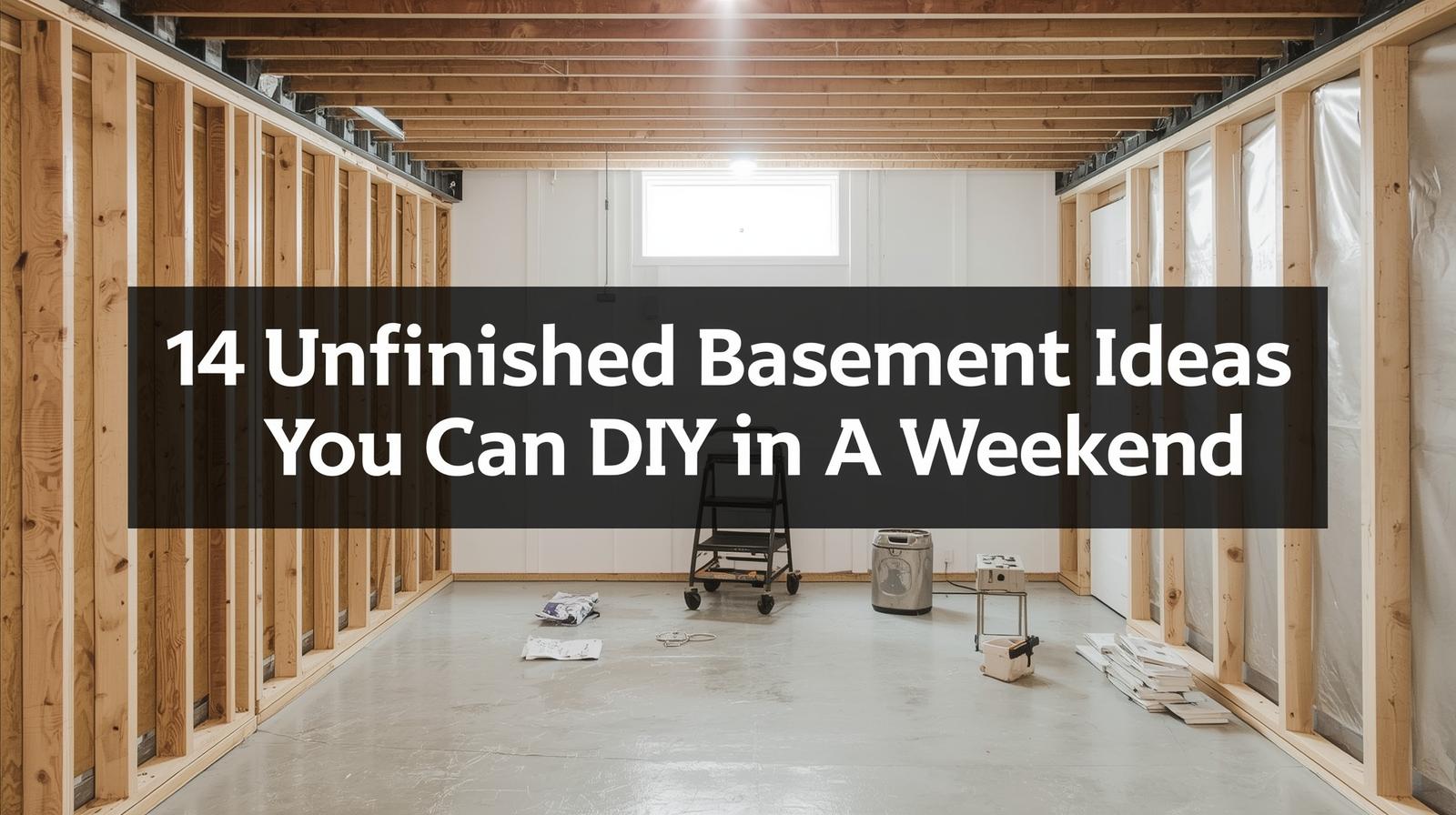 14 Unfinished Basement Ideas You Can DIY in a Weekend