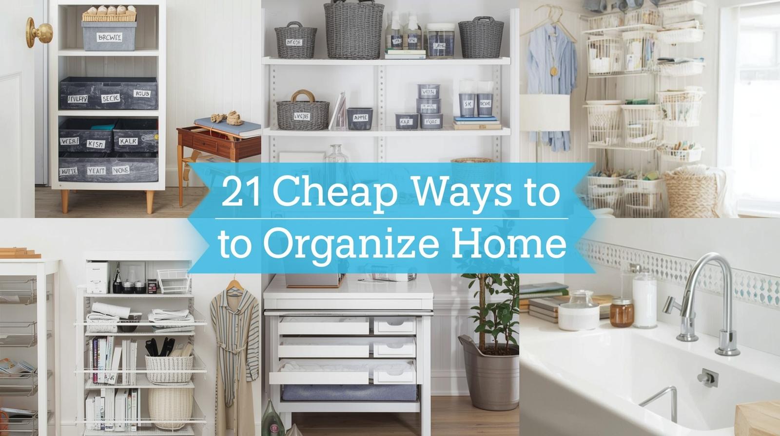 21 Cheap Ways to Organize Home