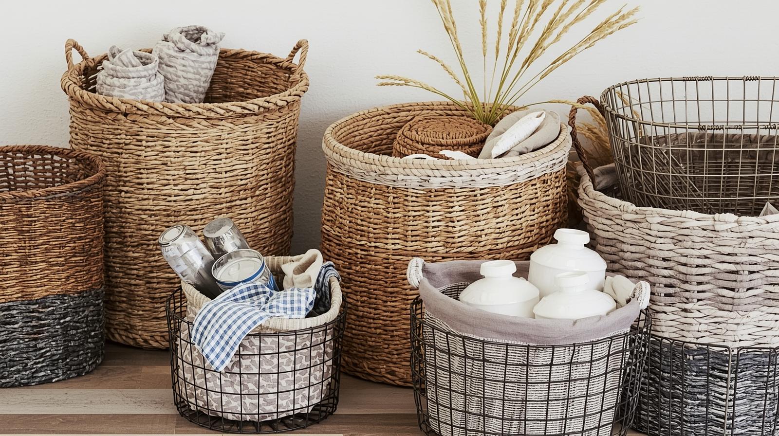 21 Pretty Ways to Organize with Baskets