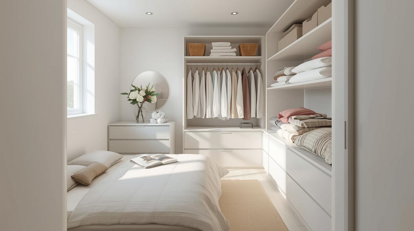 40 Ways to Organize a Small Bedroom