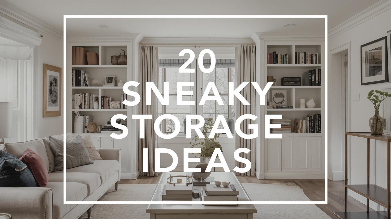 20 Sneaky Storage Ideas
