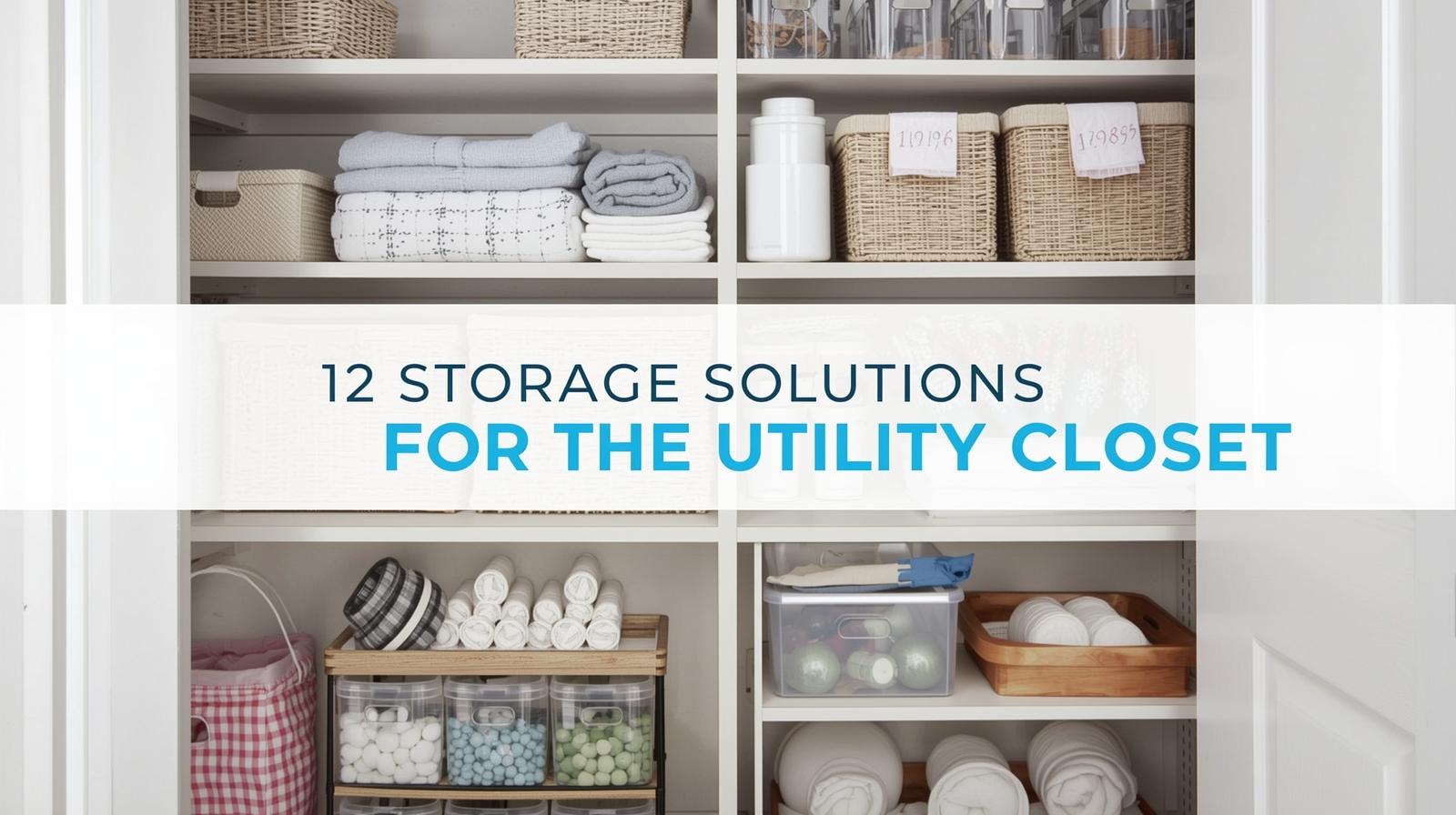 12 Storage Solutions for the Utility Closet