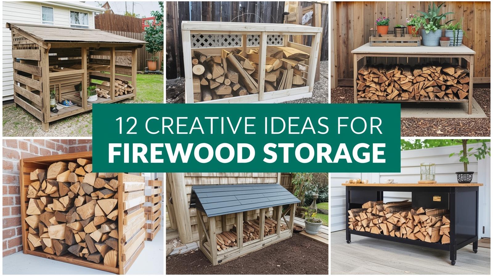 12 Creative Ideas for Firewood Storage