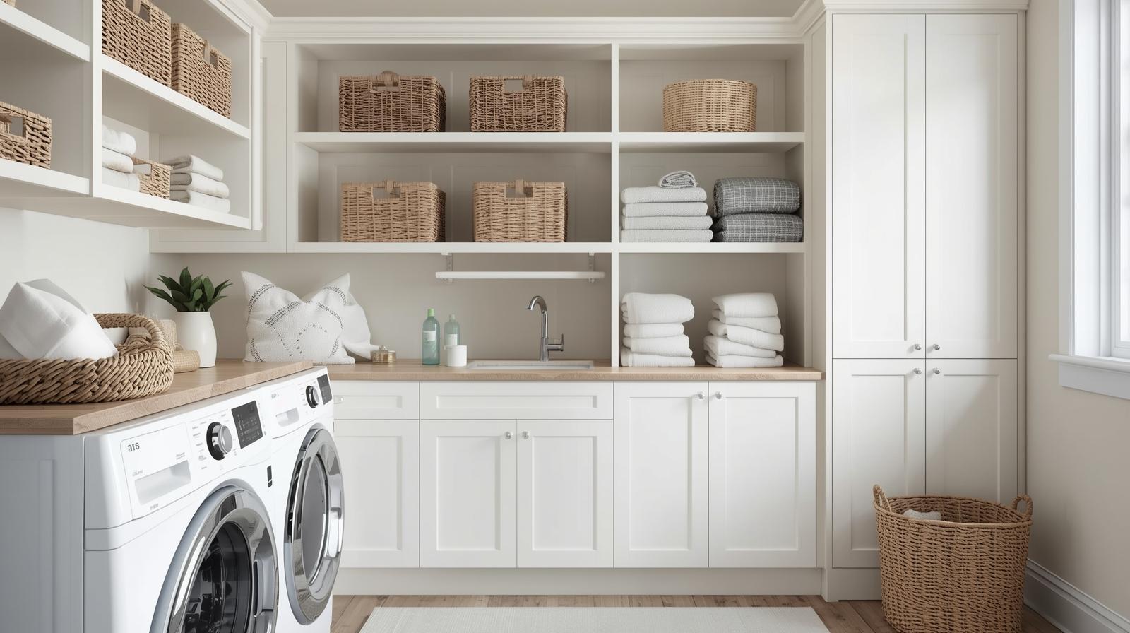 Efficient and Stylish Storage Solutions for Your Laundry Room