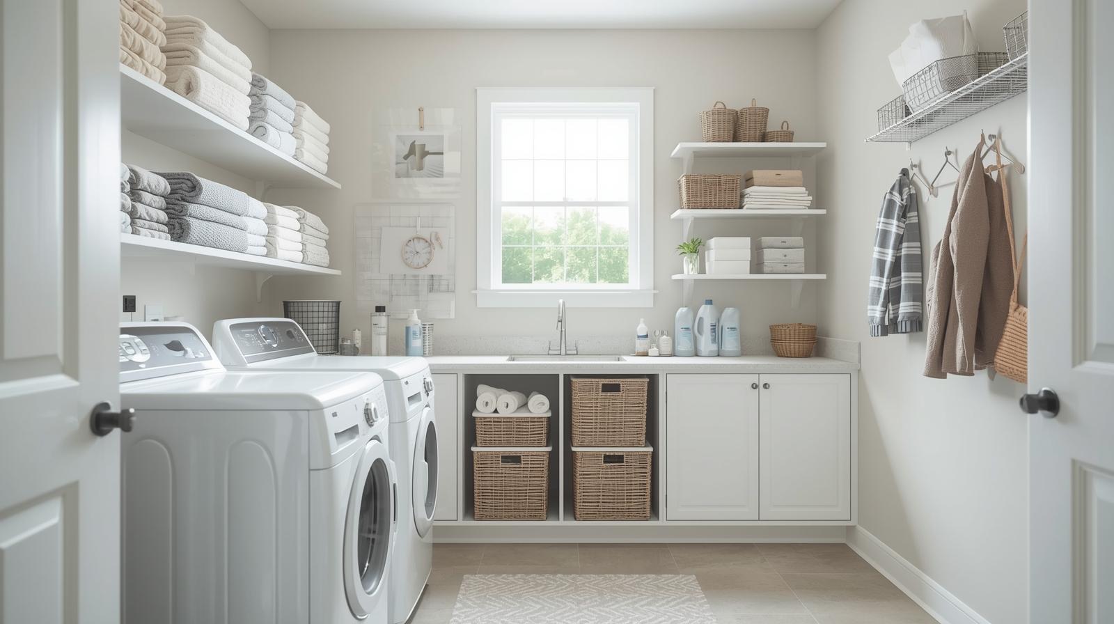25 Simple Laundry Room Storage Ideas