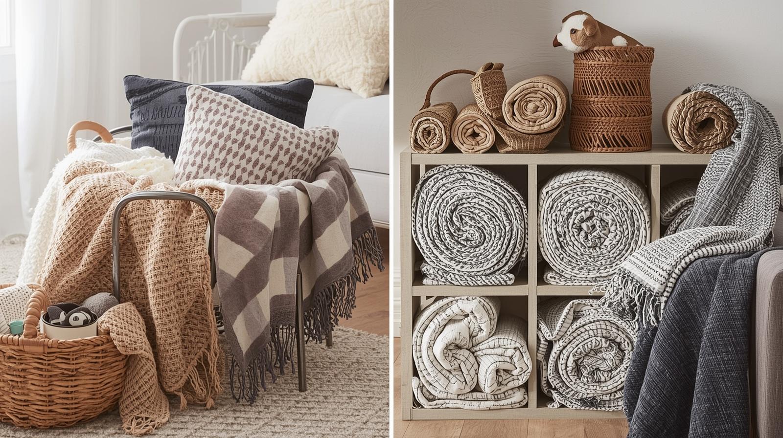 23 Ingenious Blanket Storage Ideas