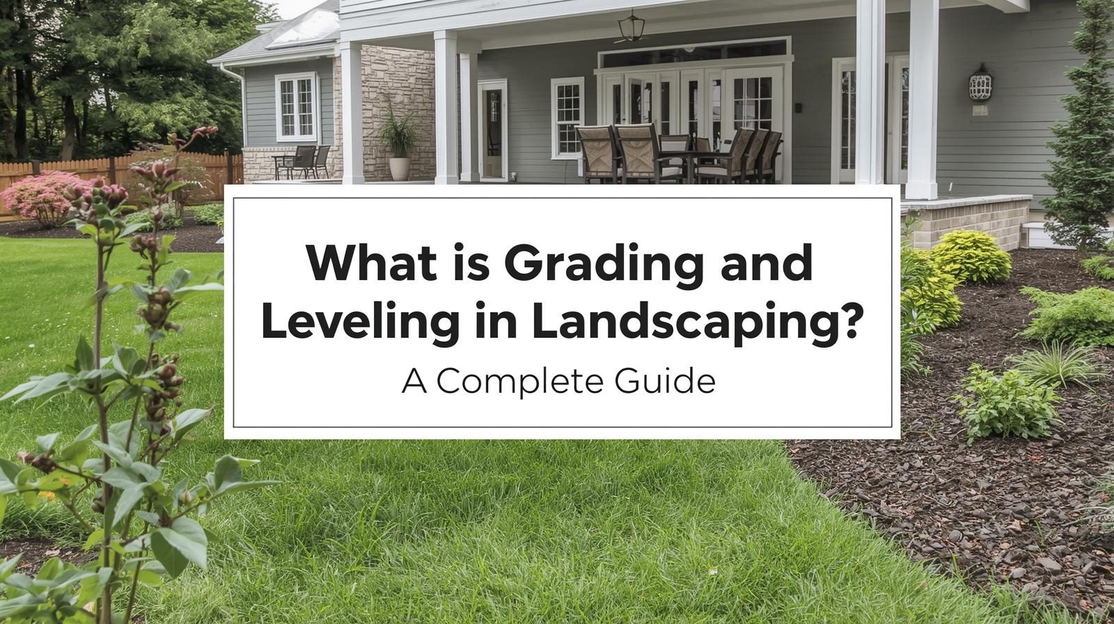 What is Grading and Leveling in Landscaping? A Complete Guide