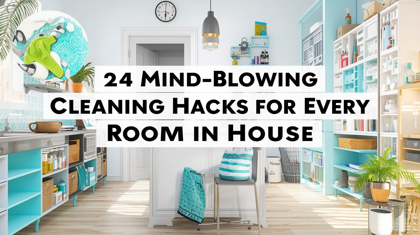 24 Mind-Blowing Cleaning Hacks for Every Room in House