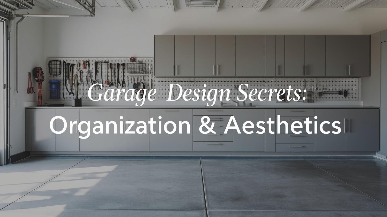 Garage Design Secrets: Organization & Aesthetics