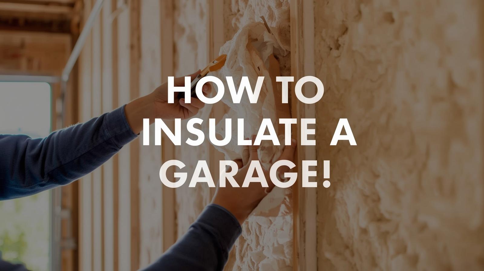 How to Insulate a Garage