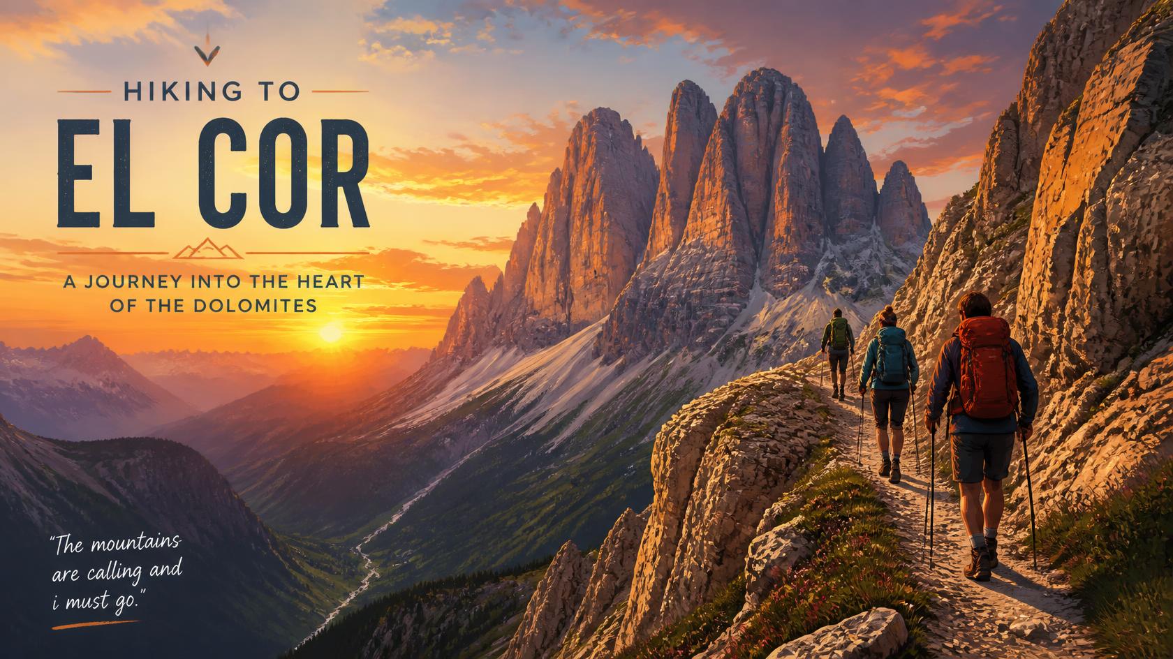 Hiking to El Cor, the heart of the Dolomites