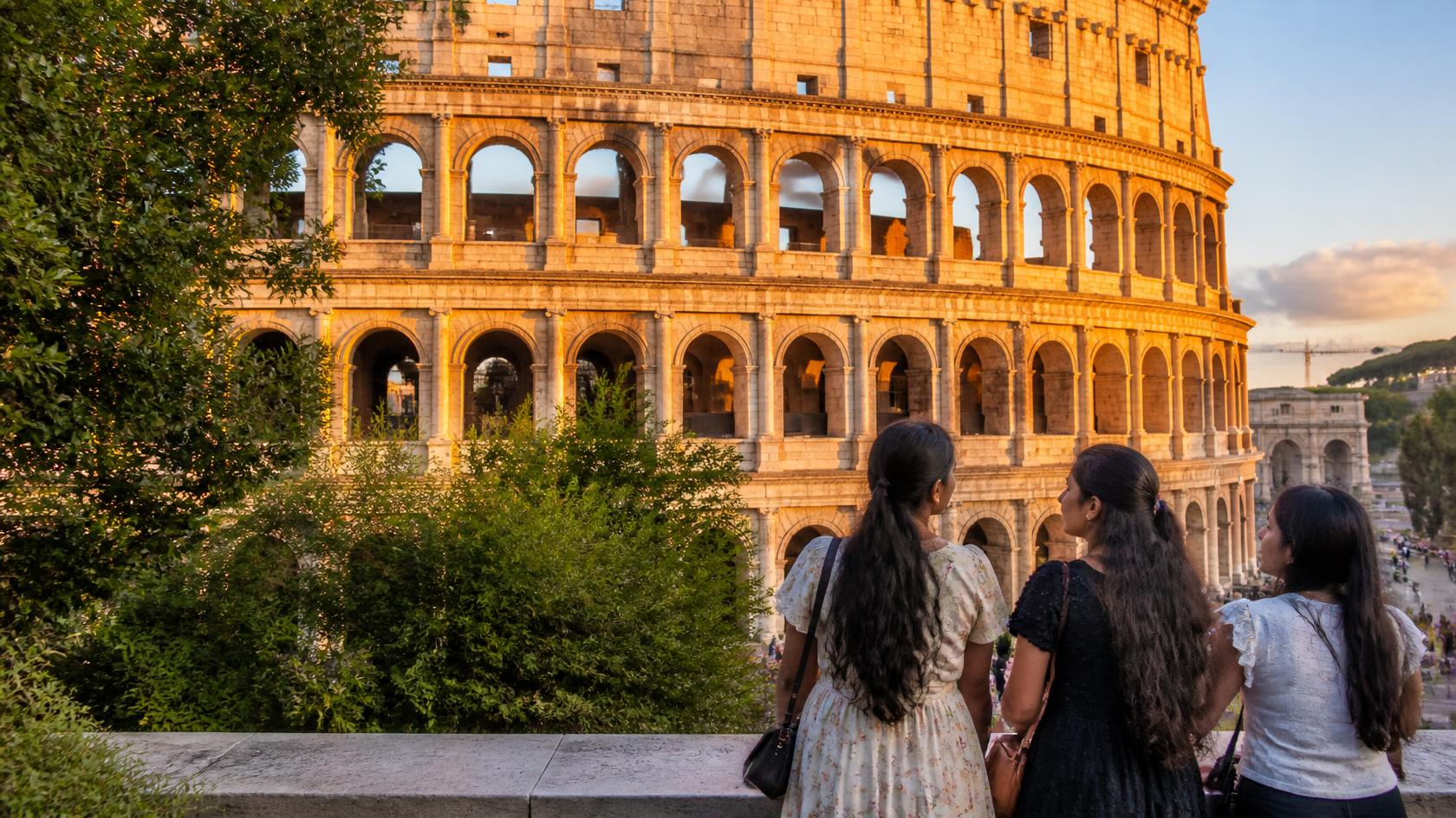 Colosseum Roman Amphitheater - Rome Italy Travel Guide Tour