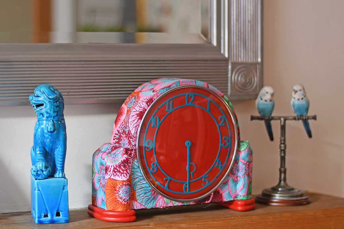 How To Turn An Upcycled Clock Into A Stunning Mantle Piece