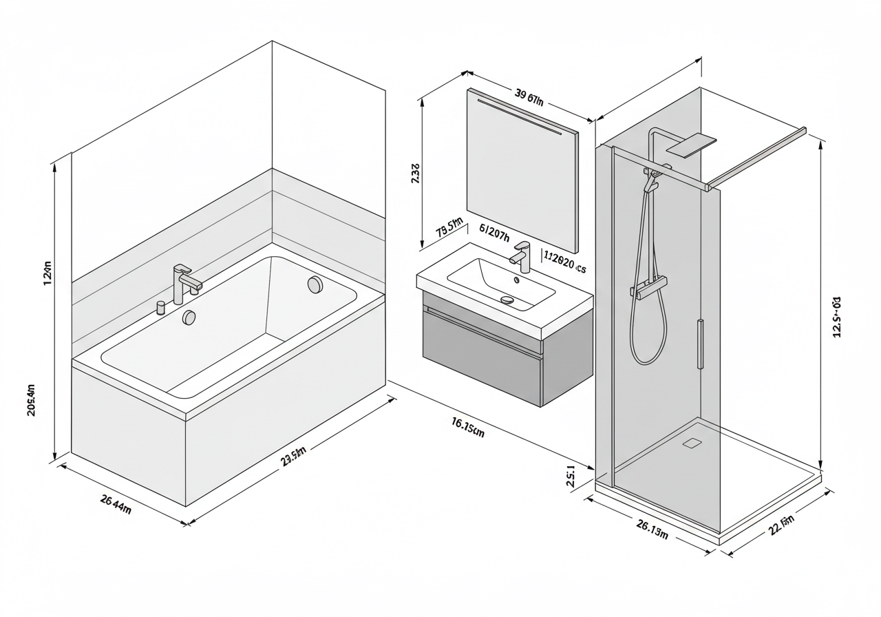 The Basics of Good Bathroom Design: Measurements to Know