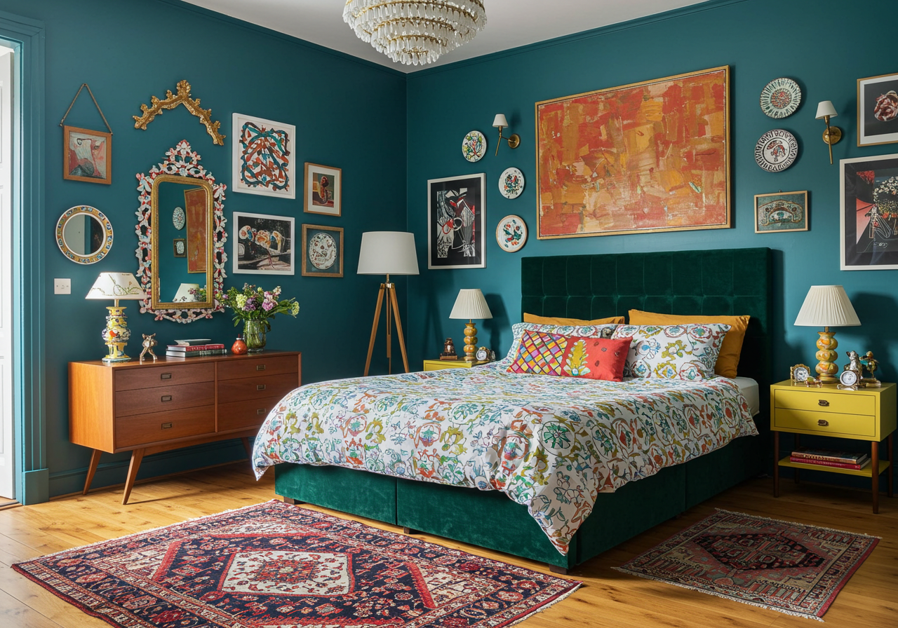 126 Bold Eclectic Bedroom Décor Ideas