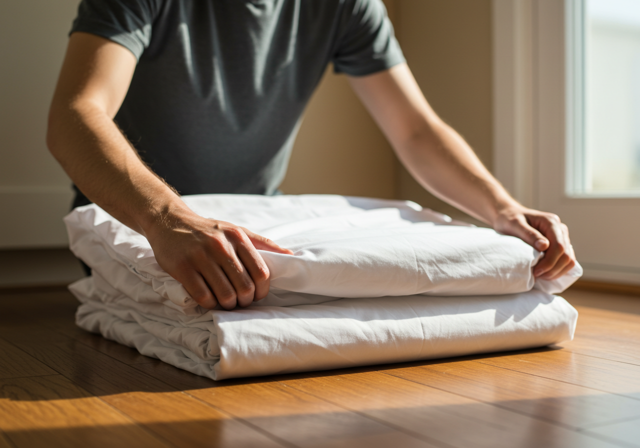 How to Fold a Fitted Sheet in Less Than 5 Minutes
