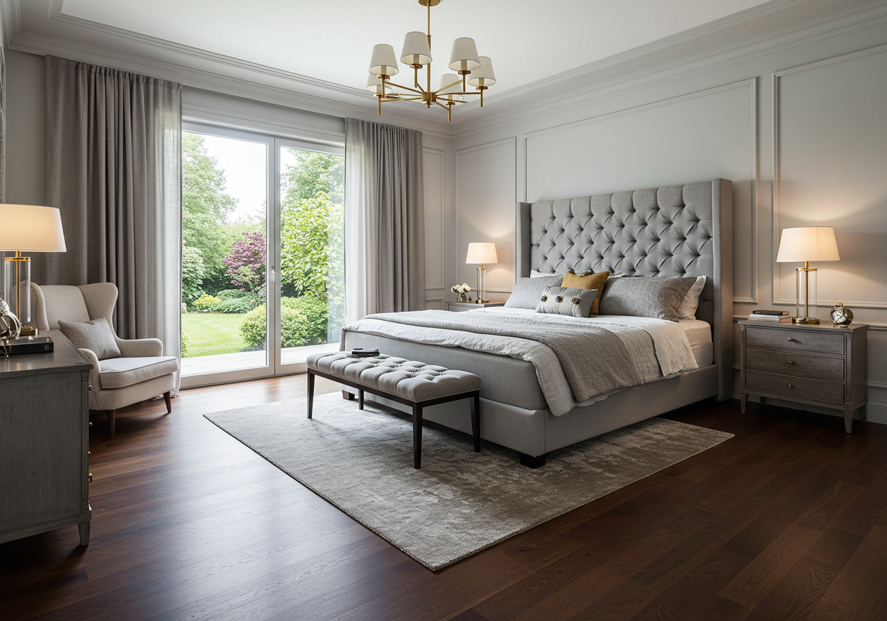 45 Exquisite Master Bedrooms with Hardwood Floors