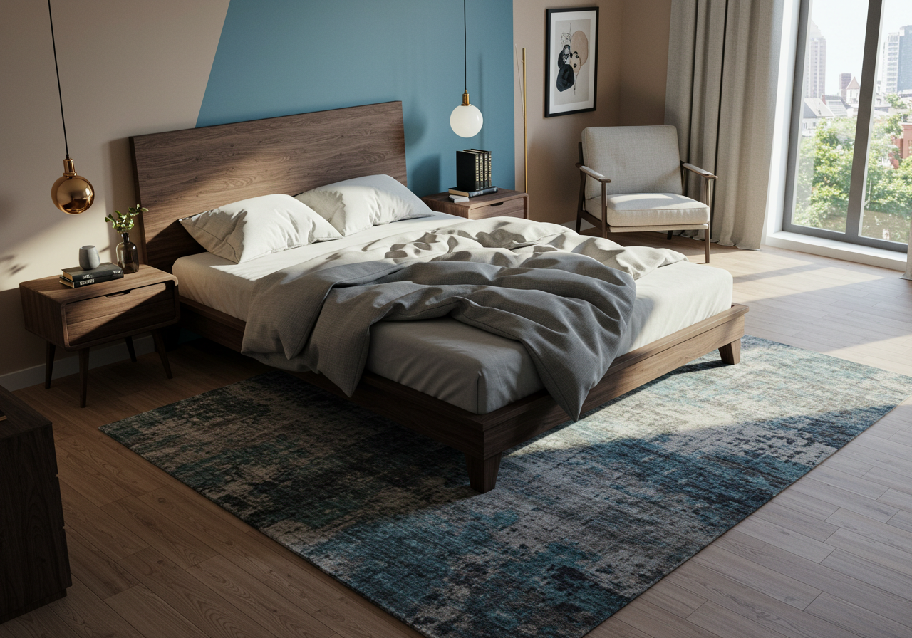 5 Ways to Position a Rug in a Bedroom