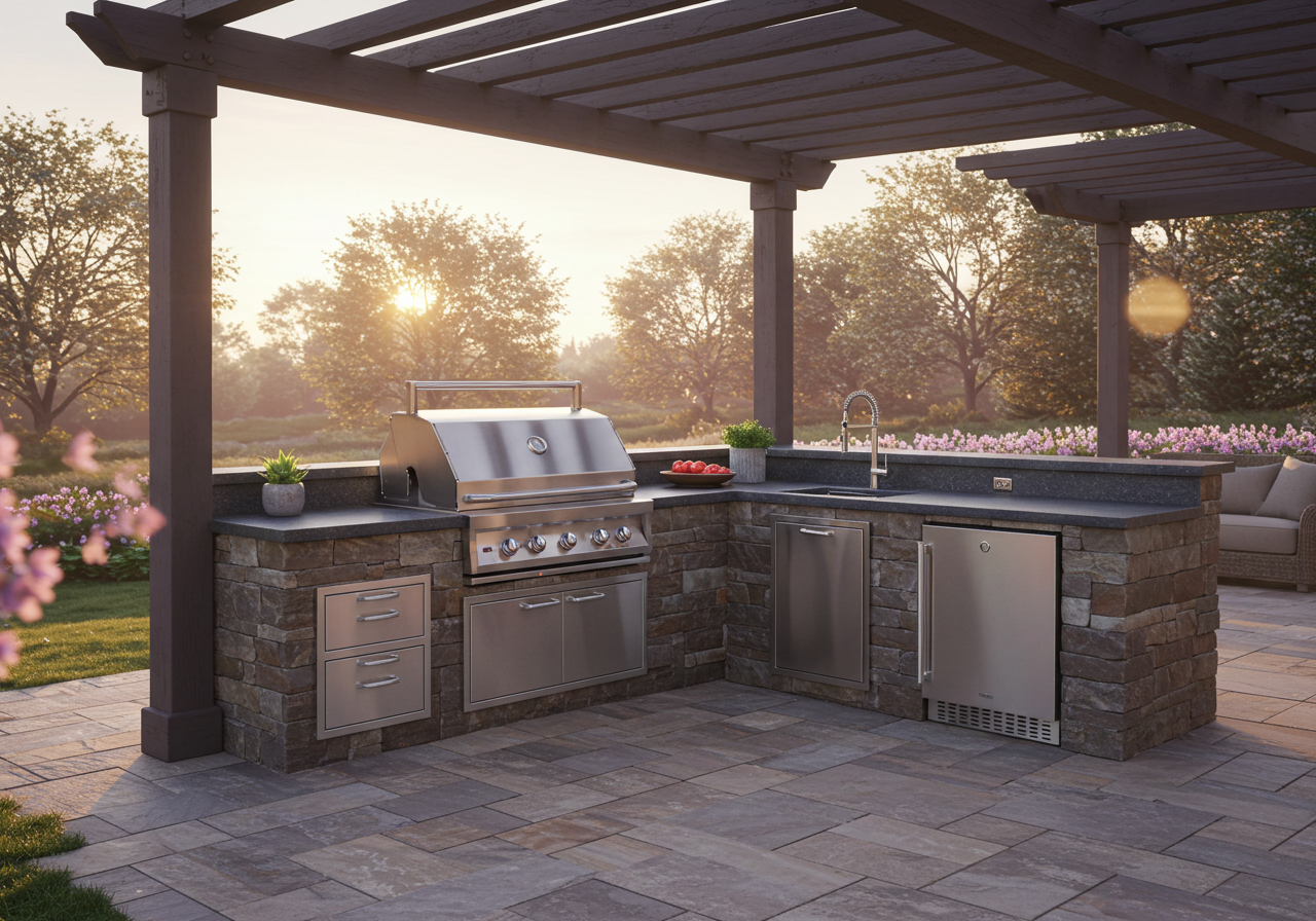 How much does an outdoor kitchen cost?