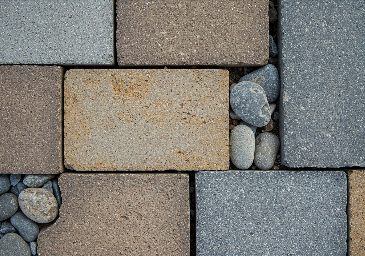 What types of stones work well in hardscape designs?